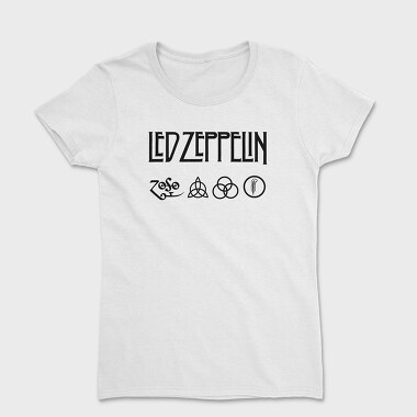 LED ZEPPELIN Logo Art, Tricou Femei