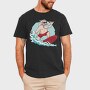 Surfing Santa, Tricou Barbati (Unisex)