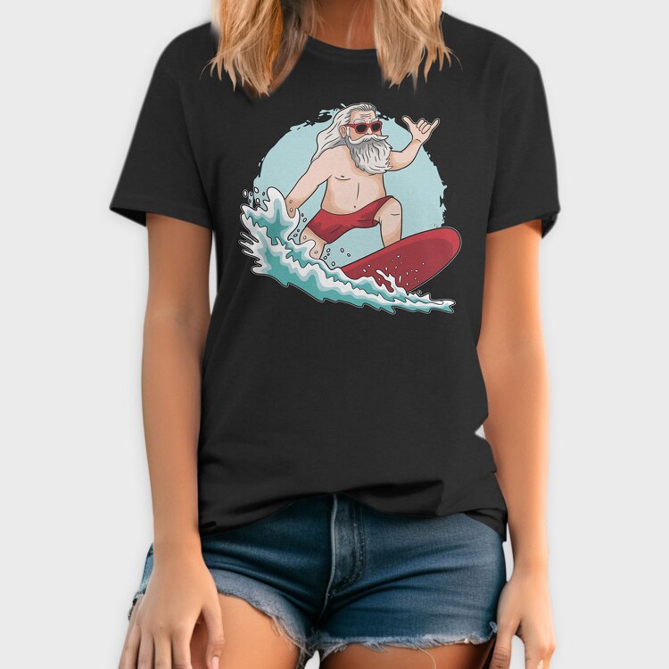 Surfing Santa, Tricou Barbati (Unisex)