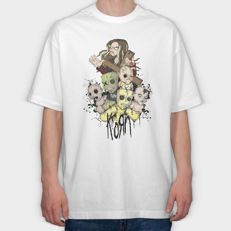 KORN Art1, Tricou Oversize Barbati (Unisex)
