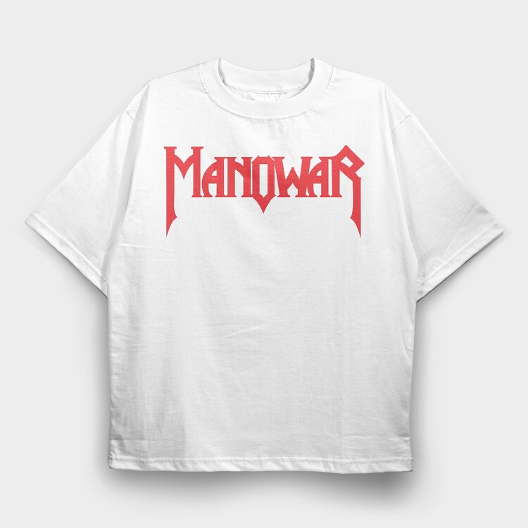 MANOWAR, Tricou Oversize Barbati (Unisex)