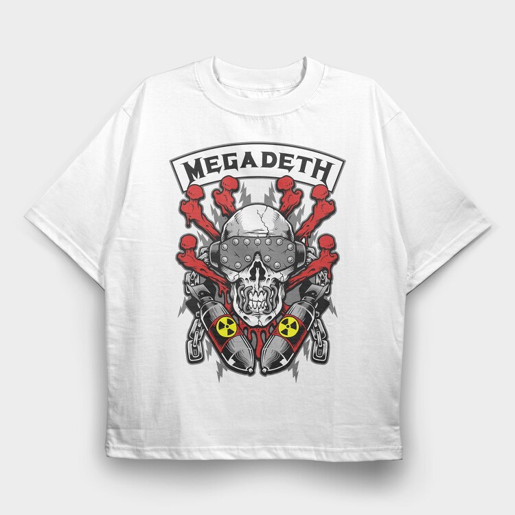 MEGADETH Art3, Tricou Oversize Barbati (Unisex)