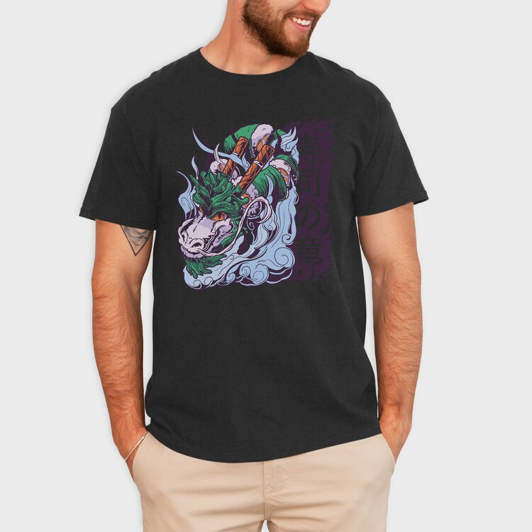 Sushi Dragon, Tricou Barbati (Unisex)