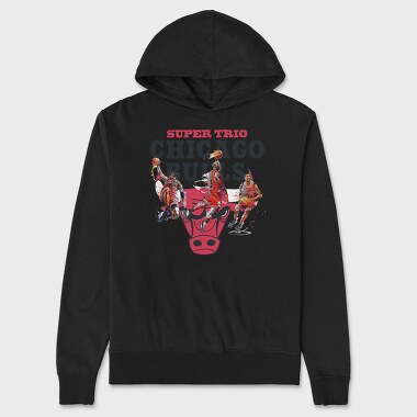 SUPER TRIO Bulls, Hanorac Oversize Barbati (Unisex)