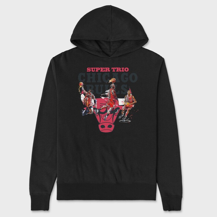 SUPER TRIO Bulls, Hanorac Oversize Barbati (Unisex)