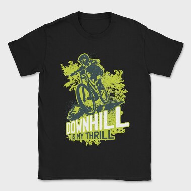Downhill Is My Thrill, Tricou Barbati (Unisex)