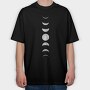 Moonphases, Tricou Oversize Barbati (Unisex)