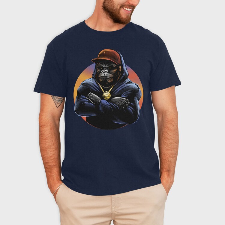 Monkey Chain Hoodie, Tricou Barbati (Unisex)