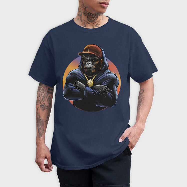 Monkey Chain Hoodie, Tricou Barbati (Unisex)