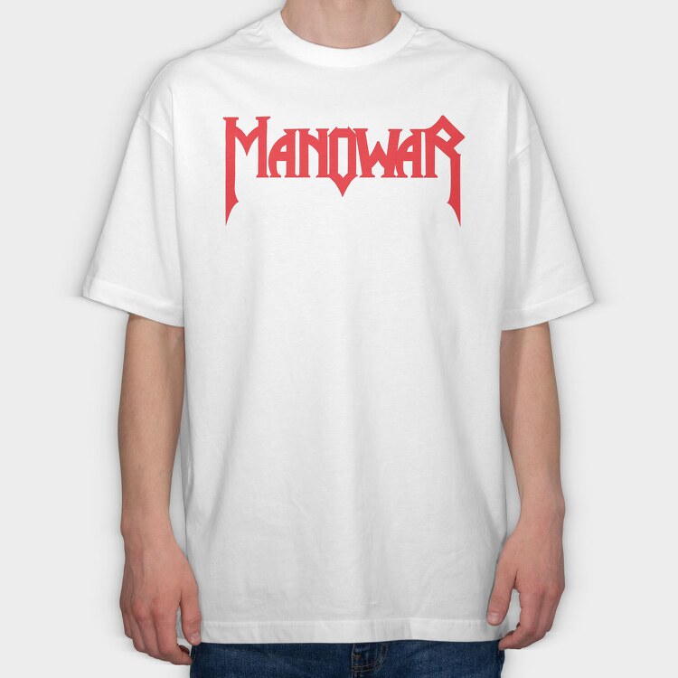 MANOWAR, Tricou Oversize Barbati (Unisex)