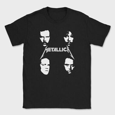 METALLICA Faces, Tricou Barbati (Unisex)