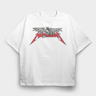 METALLICA Skull, Tricou Oversize Barbati (Unisex)
