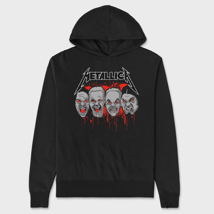 METALLICA ZOMBIE, Hanorac Oversize Barbati (Unisex)