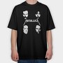 METALLICA Faces, Tricou Oversize Barbati (Unisex)