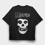 MISFITS Skull, Tricou Oversize Barbati (Unisex)