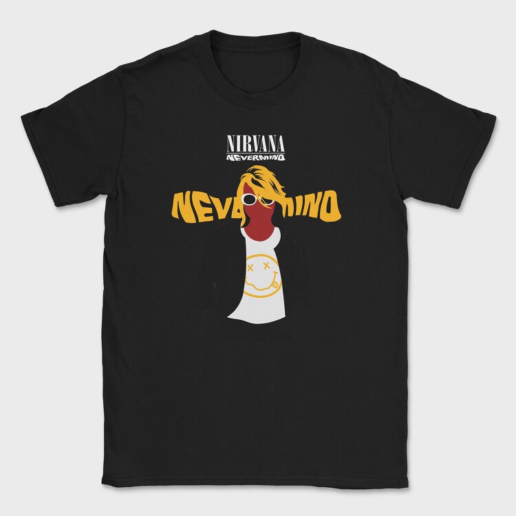 NIRVANA Cobain Nevermind, Tricou Barbati (Unisex)