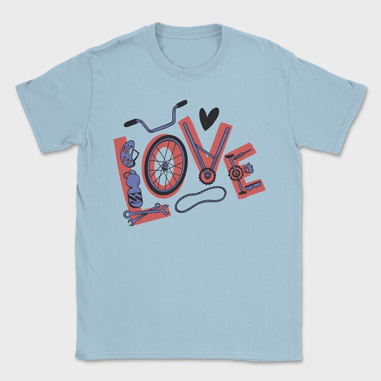 Love Cycling, Tricou Barbati (Unisex)