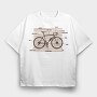 Bike Anatomy, Tricou Oversize Barbati (Unisex)