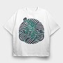Geometric Bicycle, Tricou Oversize Barbati (Unisex)