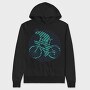 Geometric Bicycle, Hanorac Oversize Barbati (Unisex)
