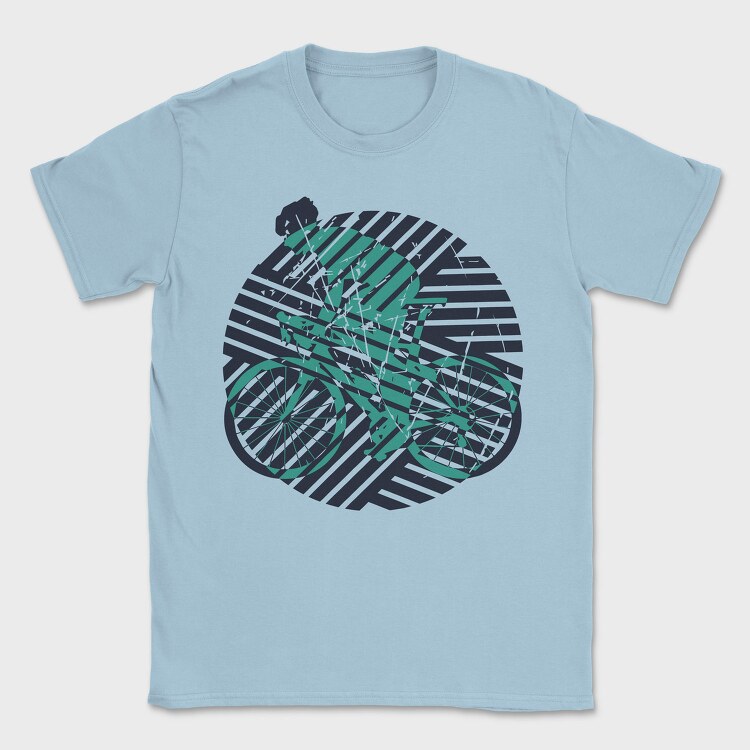 Geometric Bicycle, Tricou Barbati (Unisex)