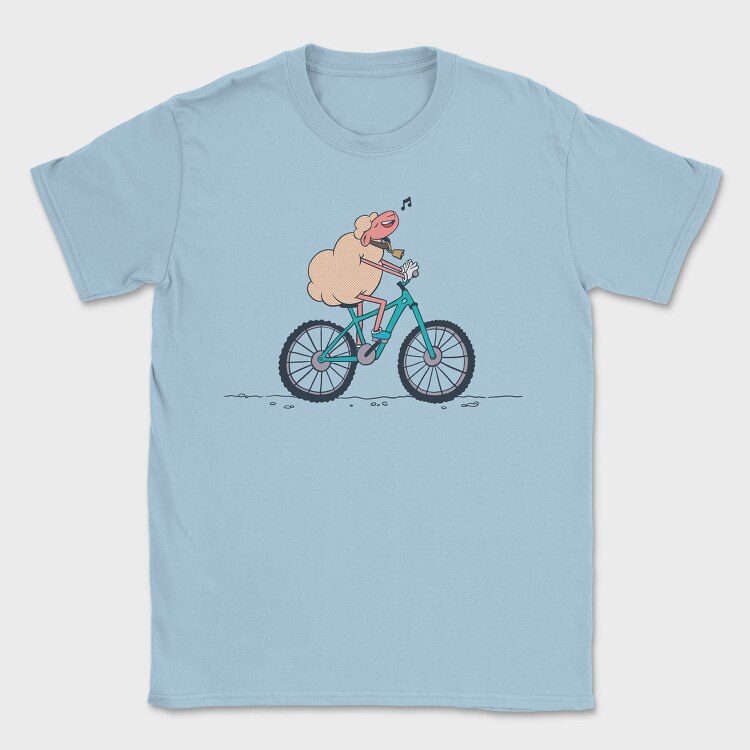 Bicicycle Sheep, Tricou Barbati (Unisex)