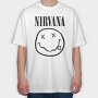 NIRVANA logo Album Art, Tricou Oversize Barbati (Unisex)