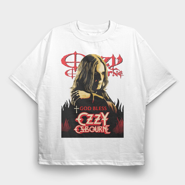 OZZY OSBOURNE 1, Tricou Oversize Barbati (Unisex)
