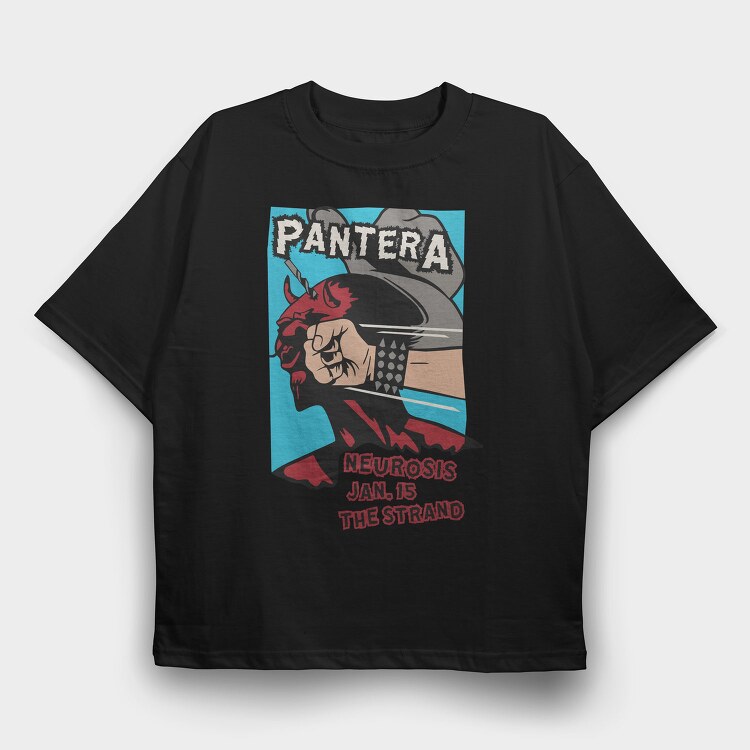 PANTERA Art1, Tricou Oversize Barbati (Unisex)