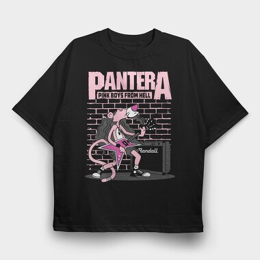 PANTERA PBFH, Tricou Oversize Barbati (Unisex)