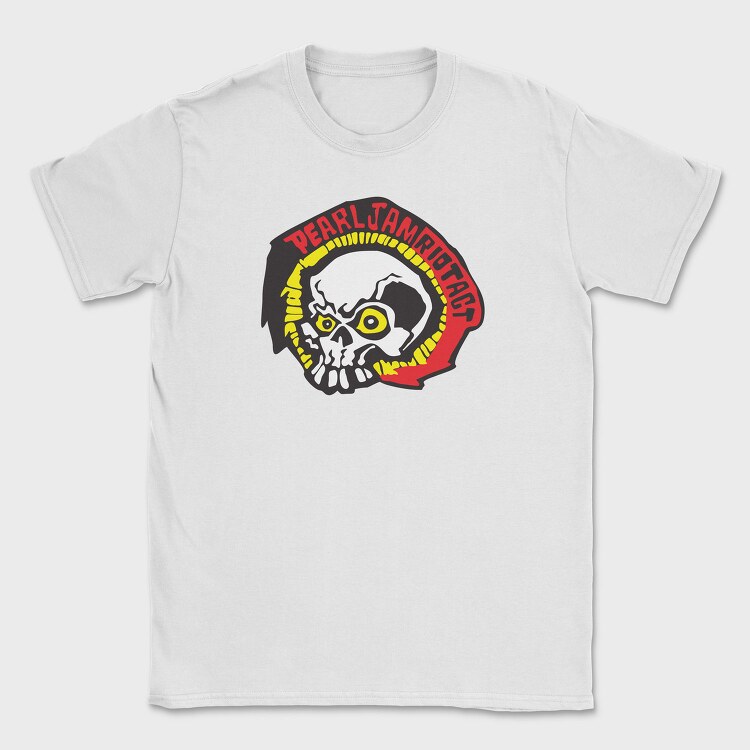 PEARL JAM Riot Act Skull, Tricou Barbati (Unisex)