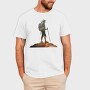Hiking Woman Mountains Exposure, Tricou Barbati (Unisex)