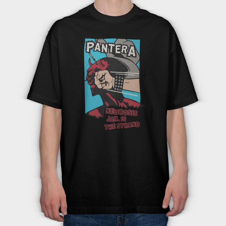 PANTERA Art1, Tricou Oversize Barbati (Unisex)