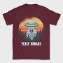 Peace Humans, Tricou Barbati (Unisex)