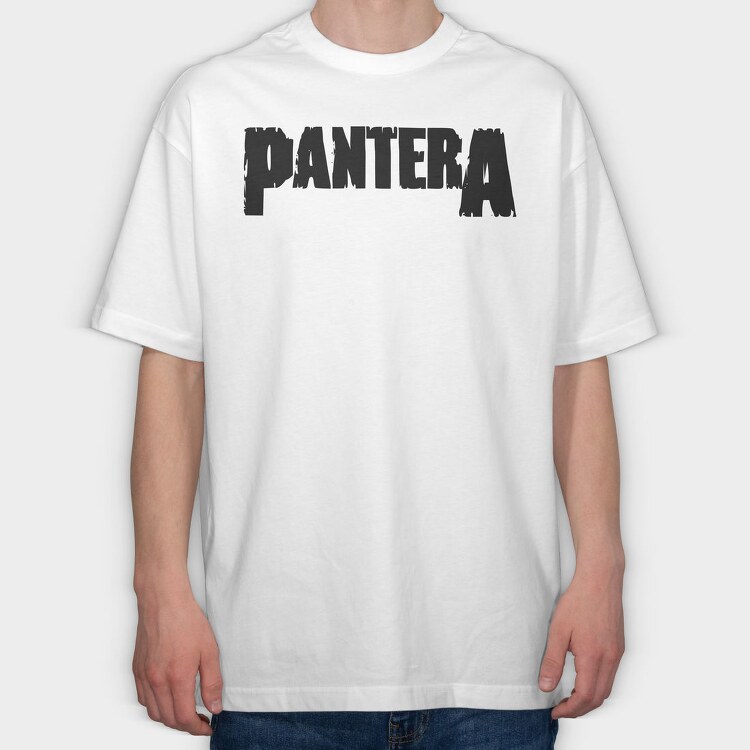 PANTERA Band logo Art, Tricou Oversize Barbati (Unisex)