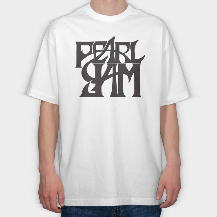PEARL JAM Band logo Art, Tricou Oversize Barbati (Unisex)