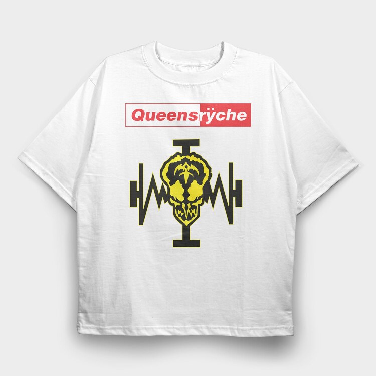 QUEENSRYCHE, Tricou Oversize Barbati (Unisex)