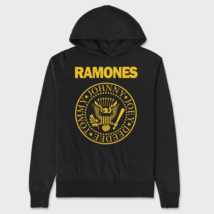 RAMONES Pres. Logo, Hanorac Oversize Barbati (Unisex)