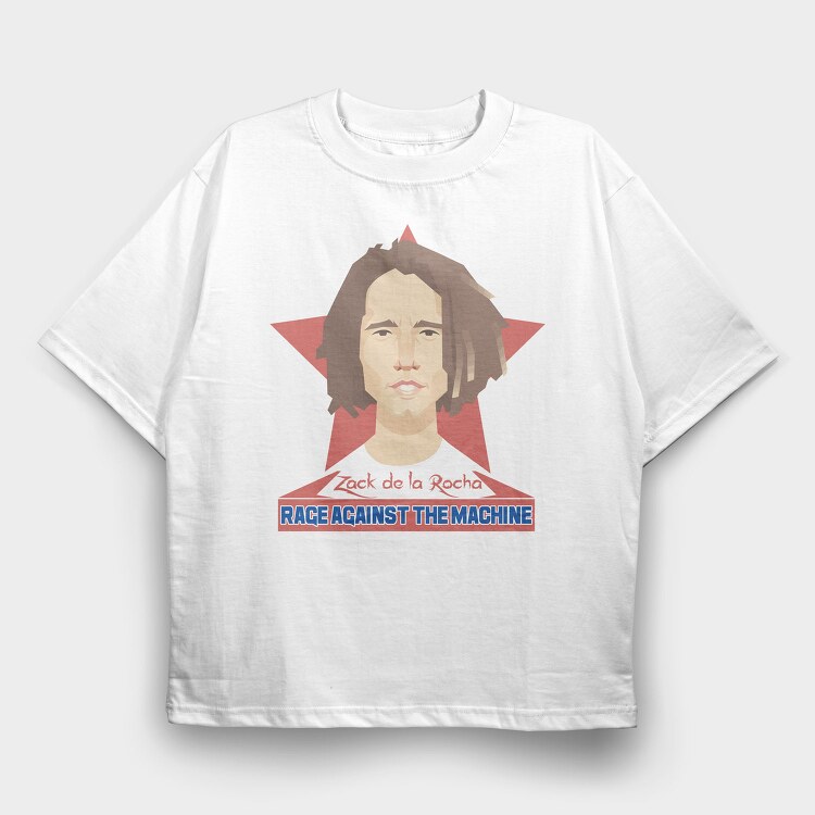 RATM Zach de la Rocha, Tricou Oversize Barbati (Unisex)