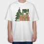 Alien Christmas, Tricou Oversize Barbati (Unisex)
