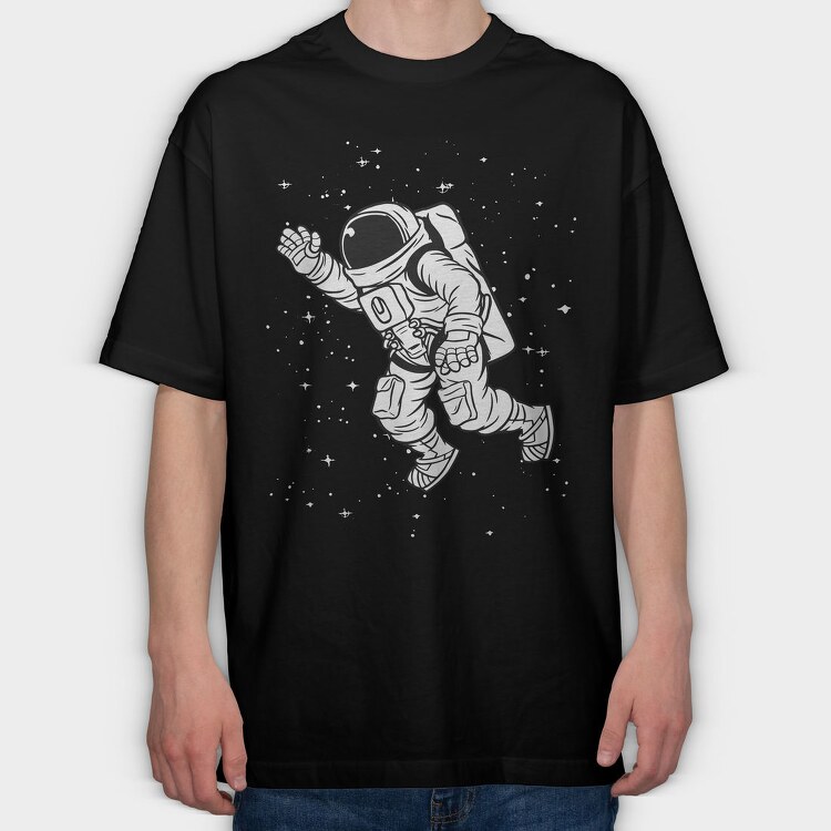 Astronaut, Tricou Oversize Barbati (Unisex)