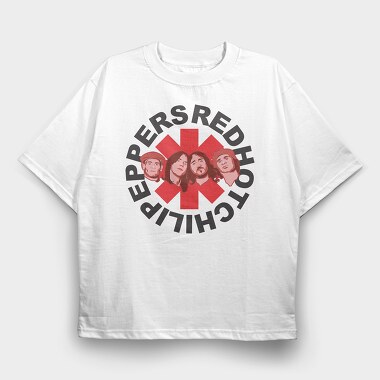 RHCP Art2, Tricou Oversize Barbati (Unisex)