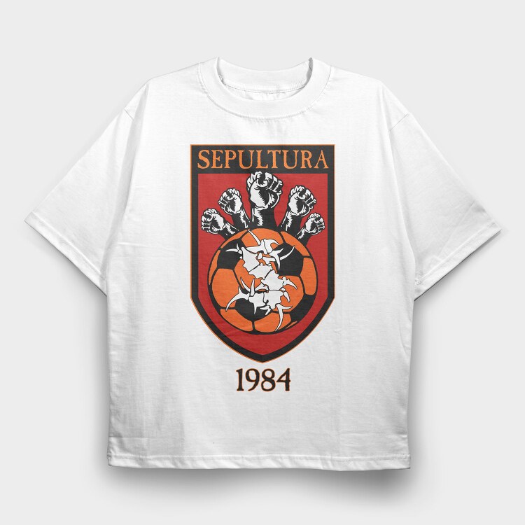 SEPULTURA 1984, Tricou Oversize Barbati (Unisex)