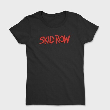 SKID ROW Band Name logo, Tricou Femei