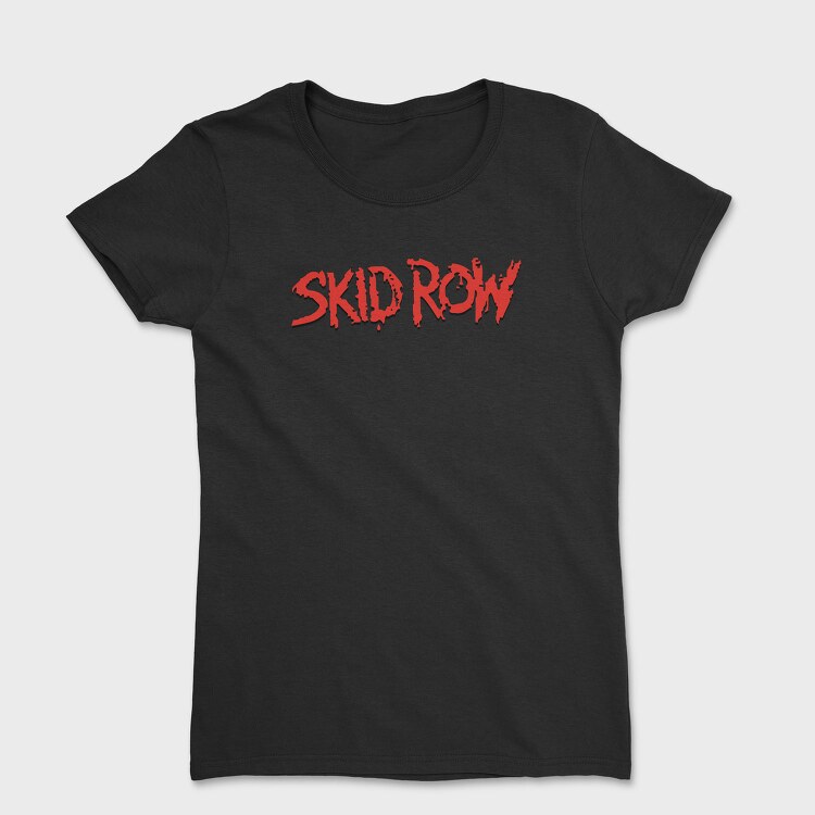 SKID ROW Band Name logo, Tricou Femei
