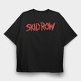 SKID ROW Band Name logo, Tricou Oversize Barbati (Unisex)