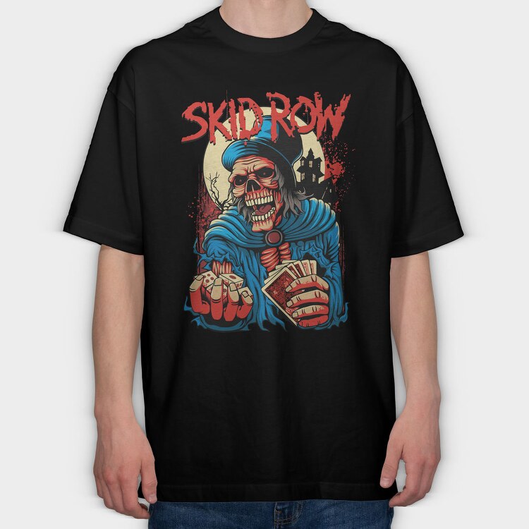 SKID ROW, Tricou Oversize Barbati (Unisex)