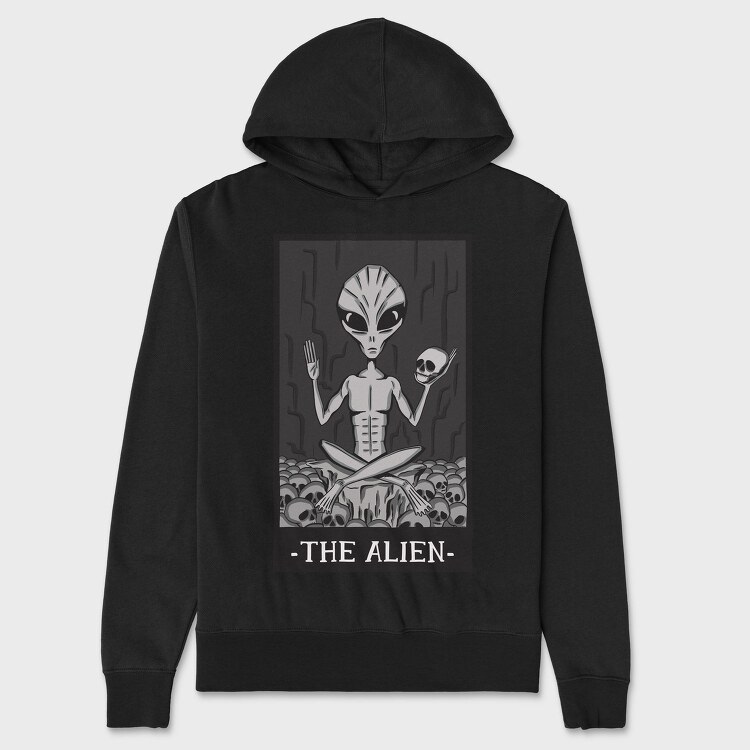 The Alien Tarot Card, Hanorac Oversize Barbati (Unisex)