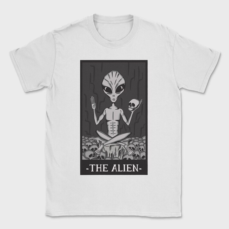 The Alien Tarot Card, Tricou Barbati (Unisex)