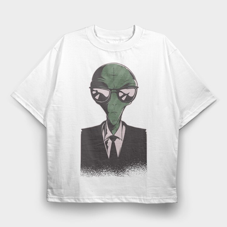 Alien Suit, Tricou Oversize Barbati (Unisex)